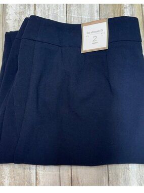 Chico's Manhattan Straight Leg‎ Ankle blue Pants - Size 2 (U.S. 12) Short
